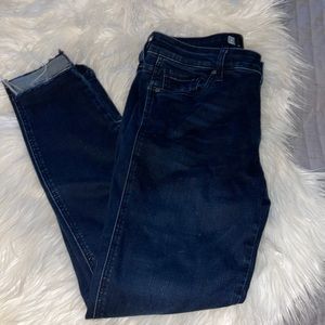 Kut From The Kloth dark wash raw hem ankle jeans